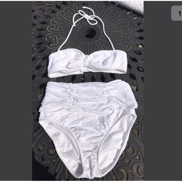 NEW**SHOSHANNA**White high waist Bikini Set**B Cup - Picture 3 of 6